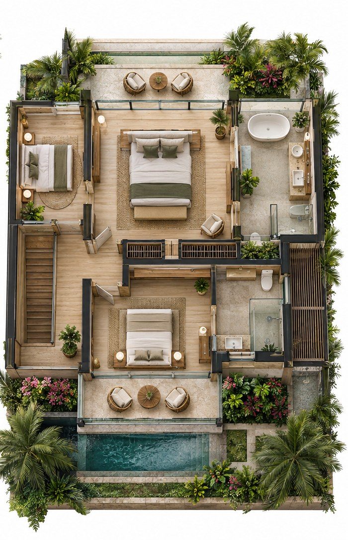 The Haven upper floor plan